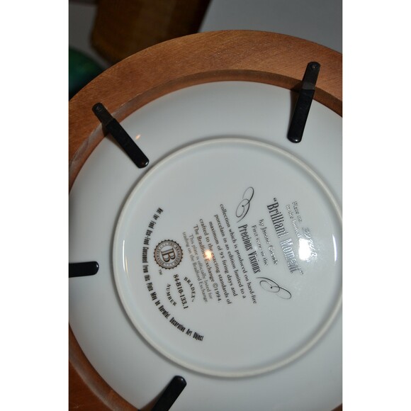 Vintage Hummingbird Plate with Hanger Strength Beauty and  Serene - Picture 5 of 5